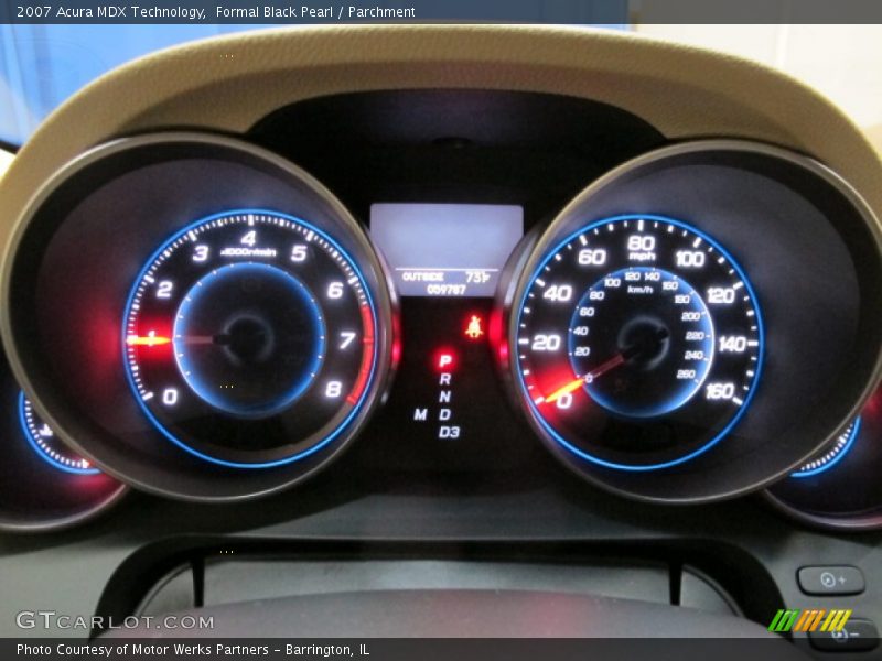 Formal Black Pearl / Parchment 2007 Acura MDX Technology