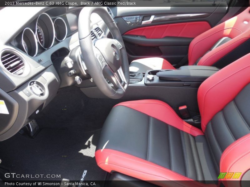  2013 C 63 AMG Coupe AMG Classic Red/Black Interior