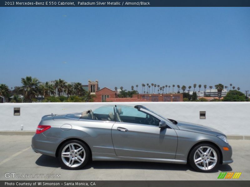 Palladium Silver Metallic / Almond/Black 2013 Mercedes-Benz E 550 Cabriolet