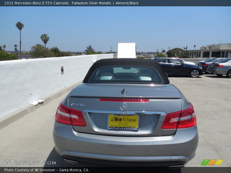 Palladium Silver Metallic / Almond/Black 2013 Mercedes-Benz E 550 Cabriolet