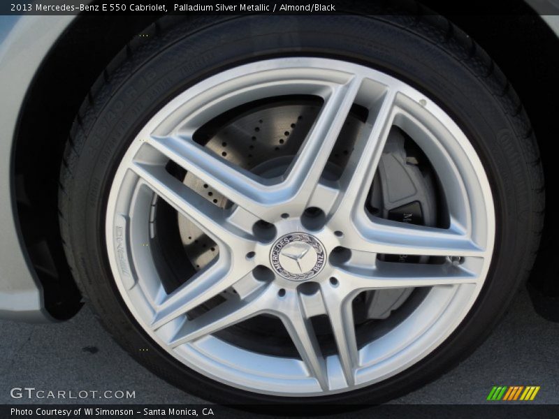 Palladium Silver Metallic / Almond/Black 2013 Mercedes-Benz E 550 Cabriolet