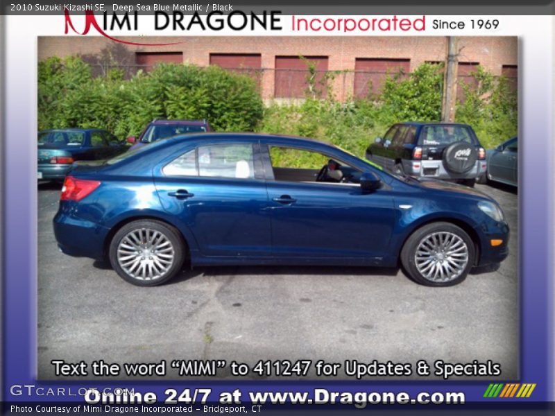 Deep Sea Blue Metallic / Black 2010 Suzuki Kizashi SE