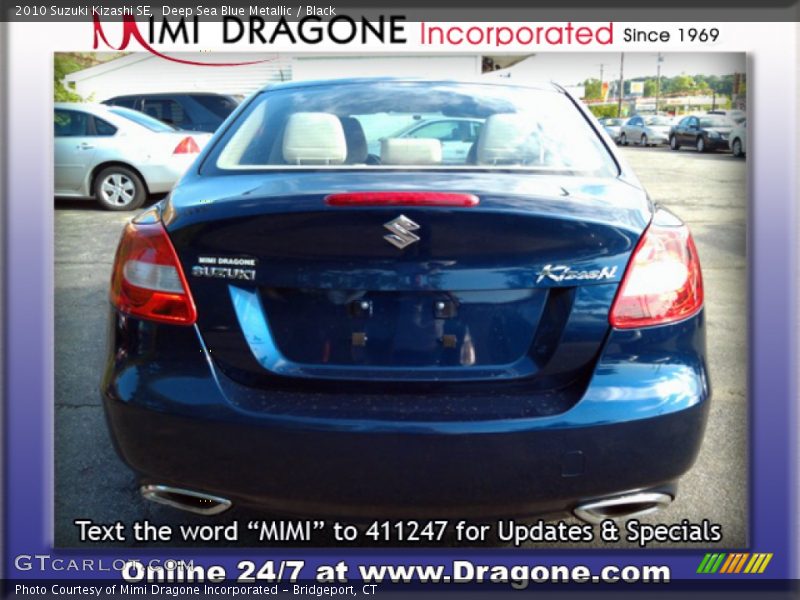 Deep Sea Blue Metallic / Black 2010 Suzuki Kizashi SE