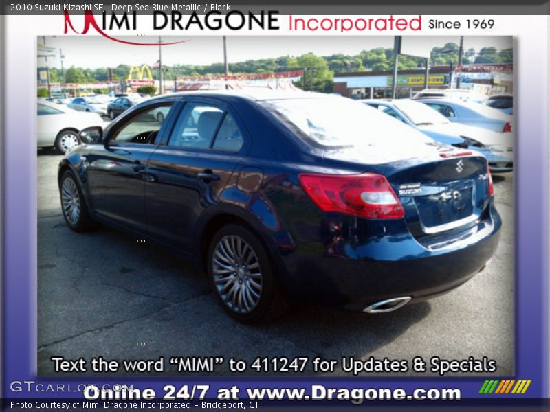 Deep Sea Blue Metallic / Black 2010 Suzuki Kizashi SE