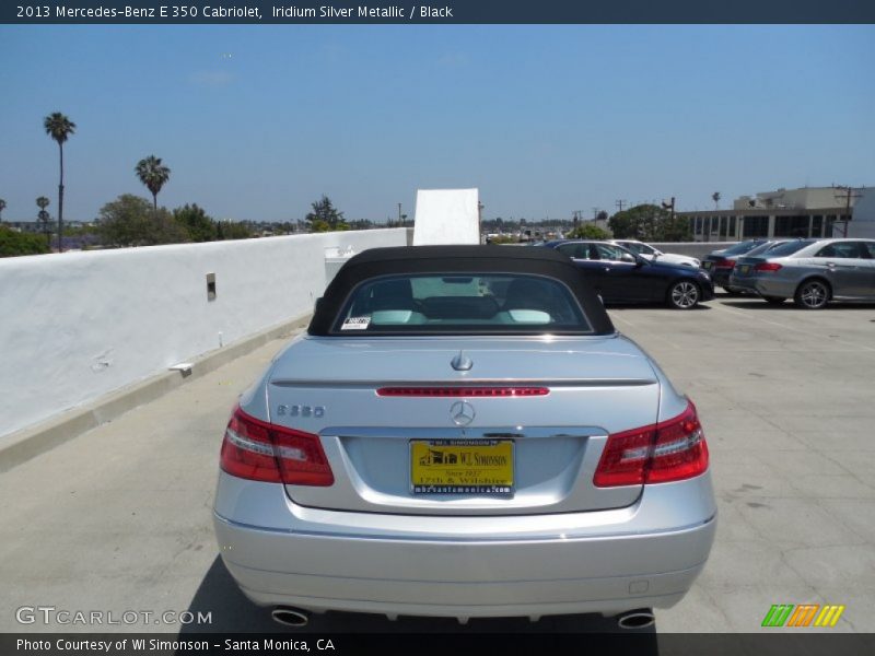 Iridium Silver Metallic / Black 2013 Mercedes-Benz E 350 Cabriolet
