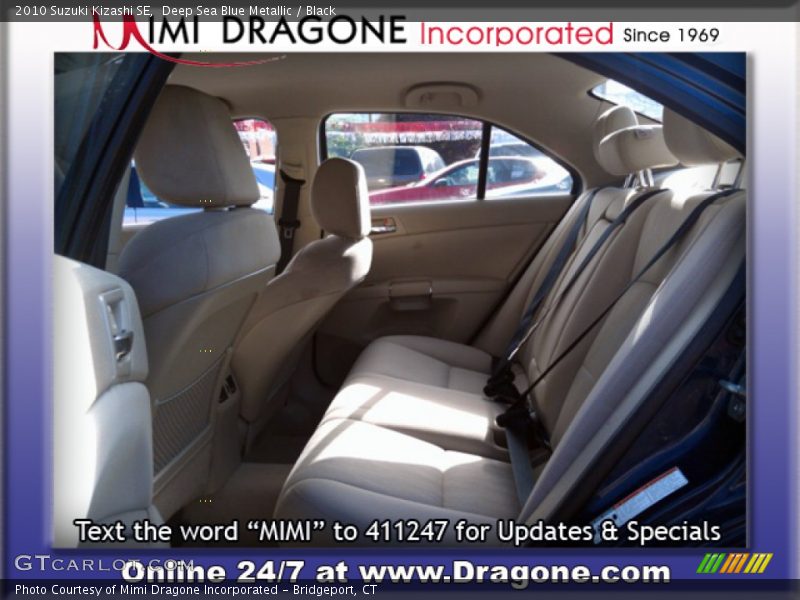 Deep Sea Blue Metallic / Black 2010 Suzuki Kizashi SE