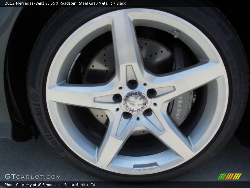 Steel Grey Metallic / Black 2013 Mercedes-Benz SL 550 Roadster