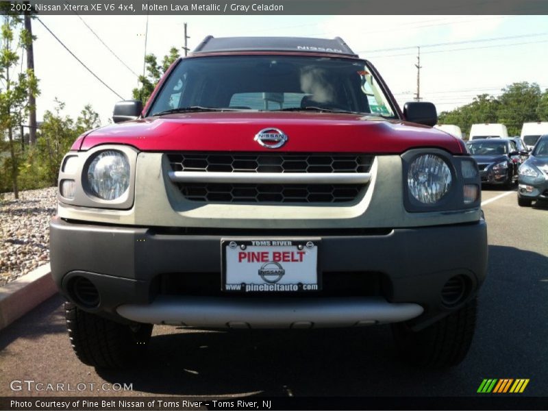 Molten Lava Metallic / Gray Celadon 2002 Nissan Xterra XE V6 4x4