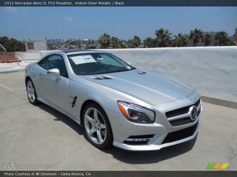 Iridium Silver Metallic / Black 2013 Mercedes-Benz SL 550 Roadster