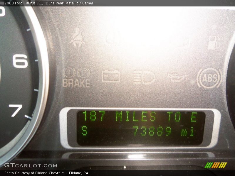 Dune Pearl Metallic / Camel 2008 Ford Taurus SEL