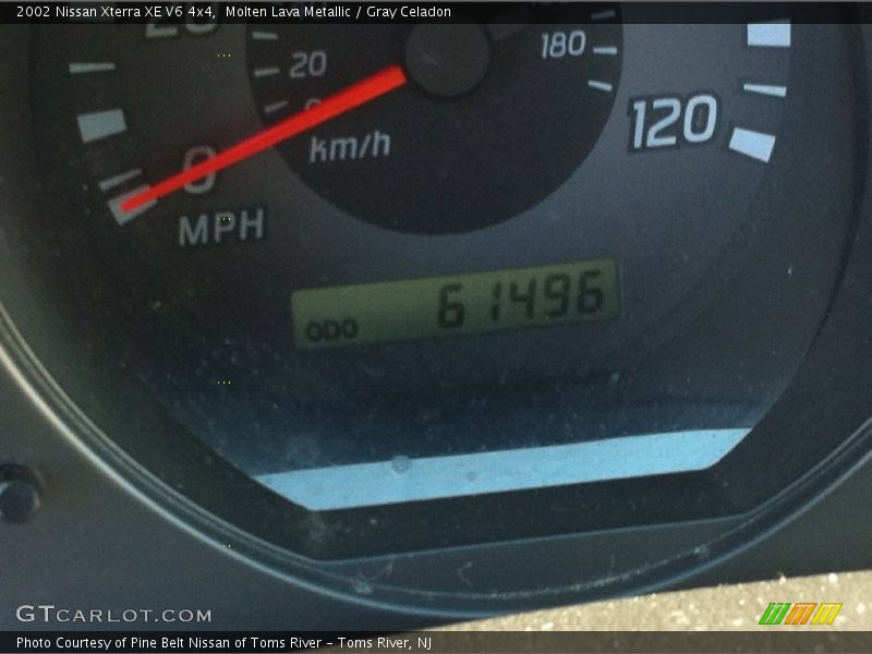Molten Lava Metallic / Gray Celadon 2002 Nissan Xterra XE V6 4x4