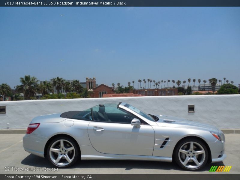 Iridium Silver Metallic / Black 2013 Mercedes-Benz SL 550 Roadster