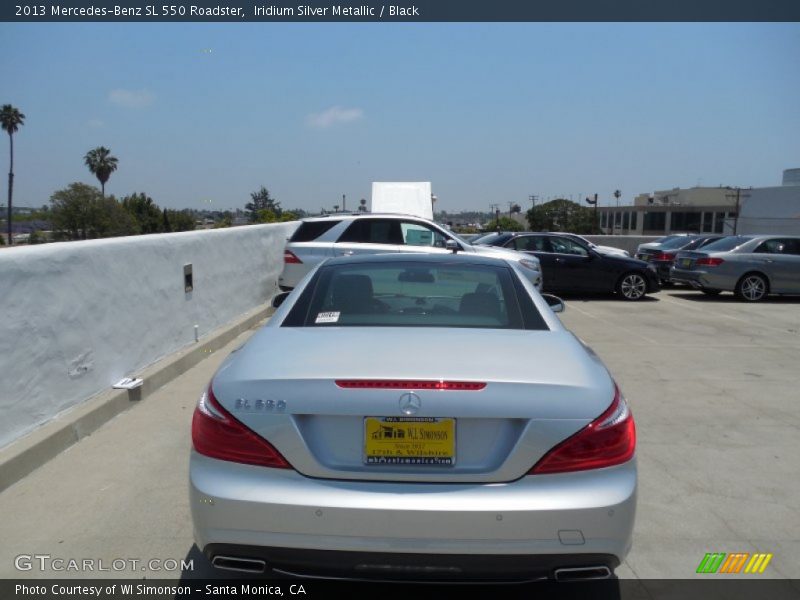 Iridium Silver Metallic / Black 2013 Mercedes-Benz SL 550 Roadster