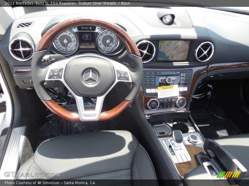 Iridium Silver Metallic / Black 2013 Mercedes-Benz SL 550 Roadster