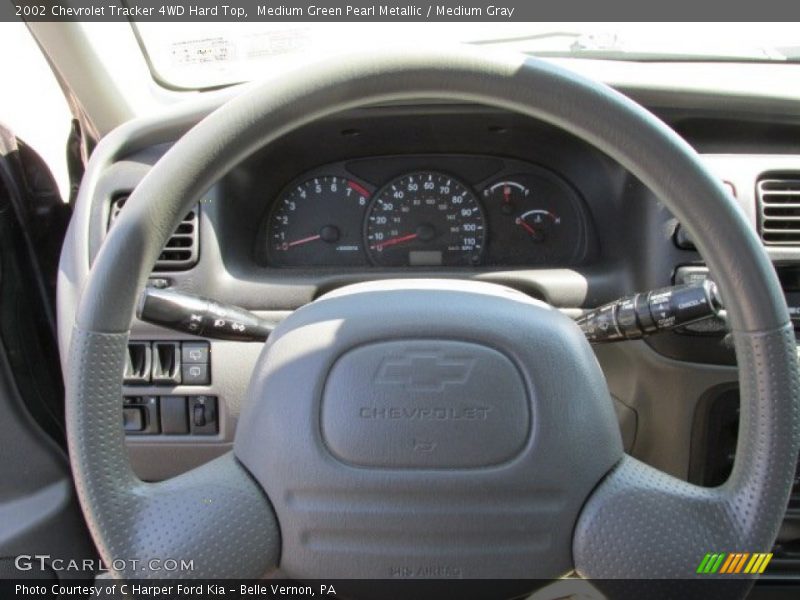 Medium Green Pearl Metallic / Medium Gray 2002 Chevrolet Tracker 4WD Hard Top