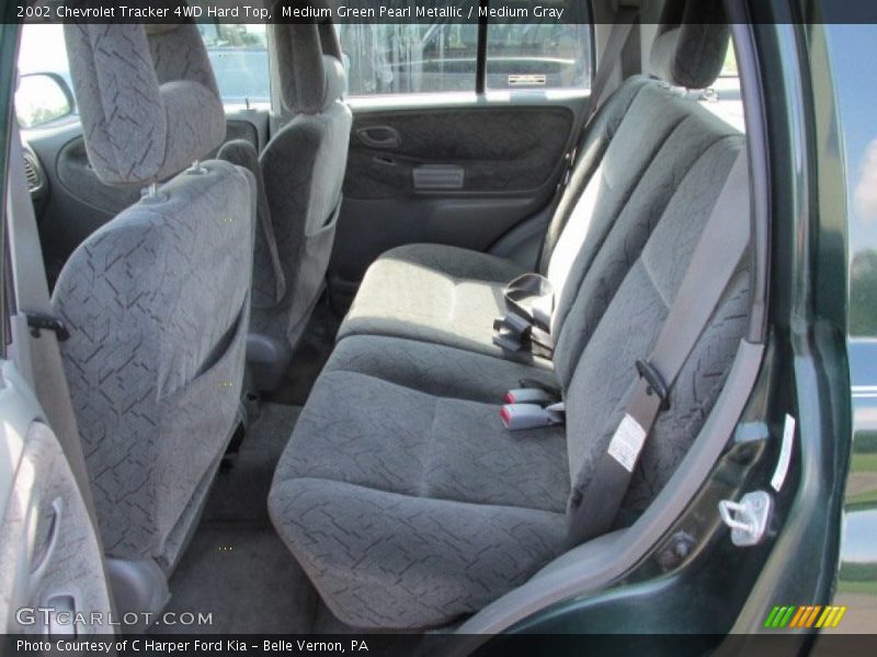 Medium Green Pearl Metallic / Medium Gray 2002 Chevrolet Tracker 4WD Hard Top