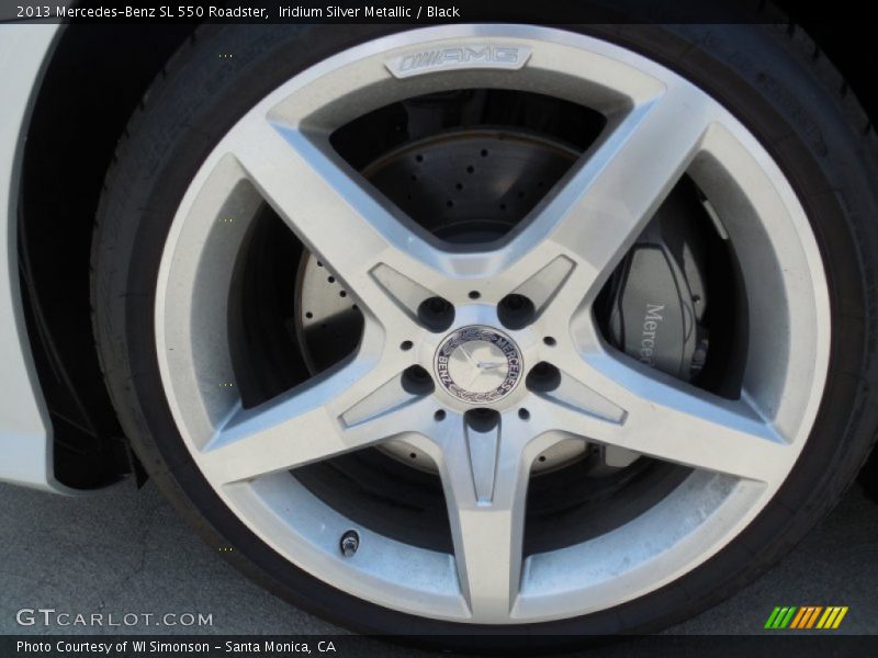 Iridium Silver Metallic / Black 2013 Mercedes-Benz SL 550 Roadster