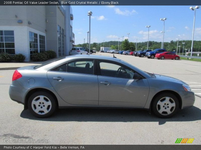 Blue Gold Crystal Metallic / Ebony Black 2008 Pontiac G6 Value Leader Sedan