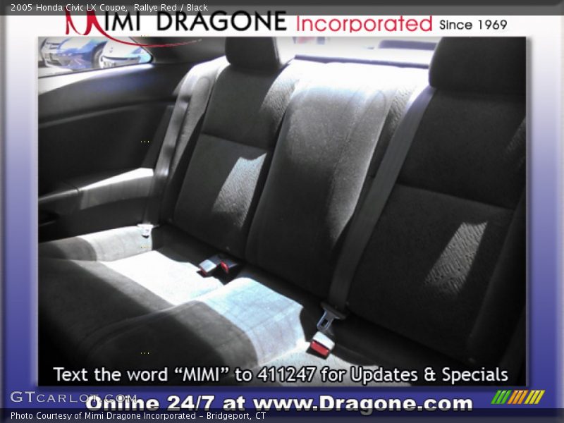 Rallye Red / Black 2005 Honda Civic LX Coupe