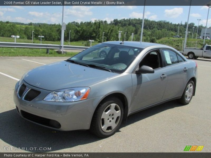 Blue Gold Crystal Metallic / Ebony Black 2008 Pontiac G6 Value Leader Sedan