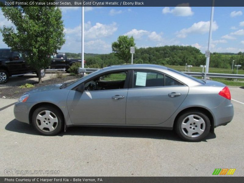 Blue Gold Crystal Metallic / Ebony Black 2008 Pontiac G6 Value Leader Sedan