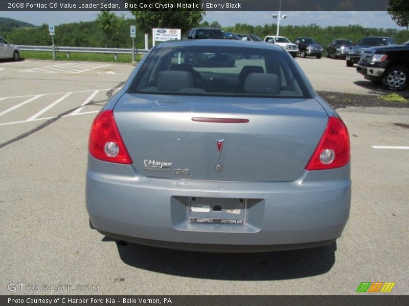 Blue Gold Crystal Metallic / Ebony Black 2008 Pontiac G6 Value Leader Sedan