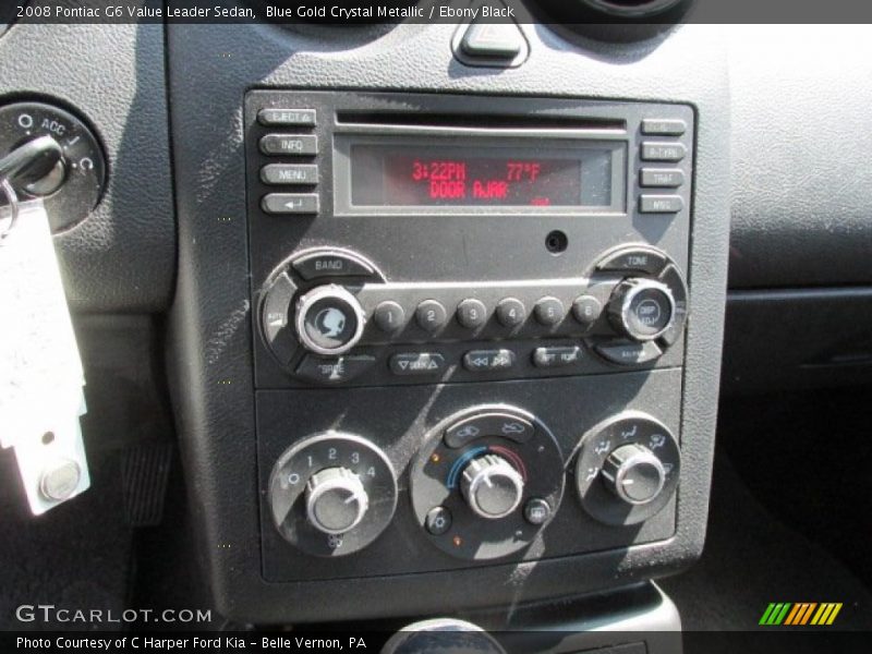 Blue Gold Crystal Metallic / Ebony Black 2008 Pontiac G6 Value Leader Sedan
