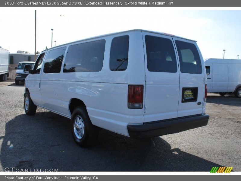 Oxford White / Medium Flint 2003 Ford E Series Van E350 Super Duty XLT Extended Passenger