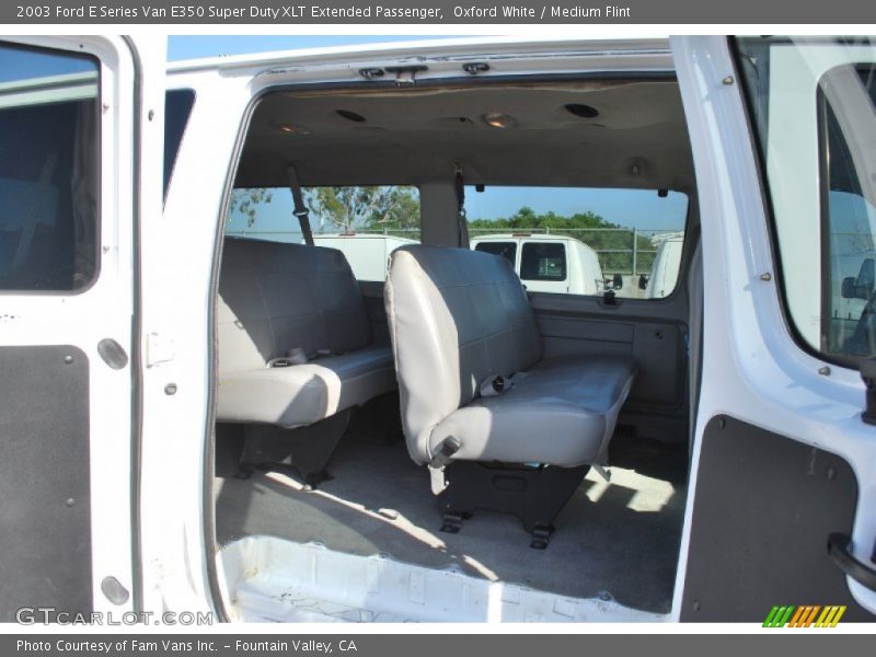 Oxford White / Medium Flint 2003 Ford E Series Van E350 Super Duty XLT Extended Passenger