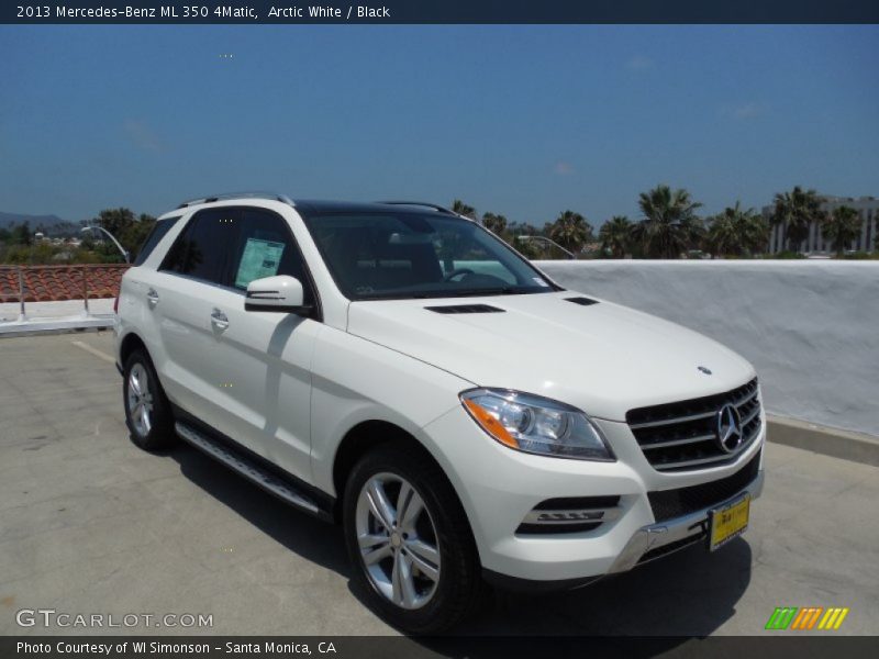Arctic White / Black 2013 Mercedes-Benz ML 350 4Matic