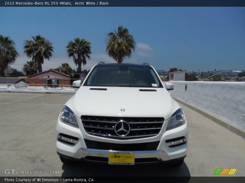 Arctic White / Black 2013 Mercedes-Benz ML 350 4Matic