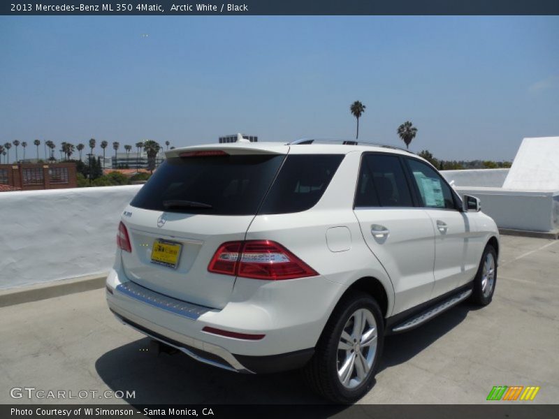 Arctic White / Black 2013 Mercedes-Benz ML 350 4Matic