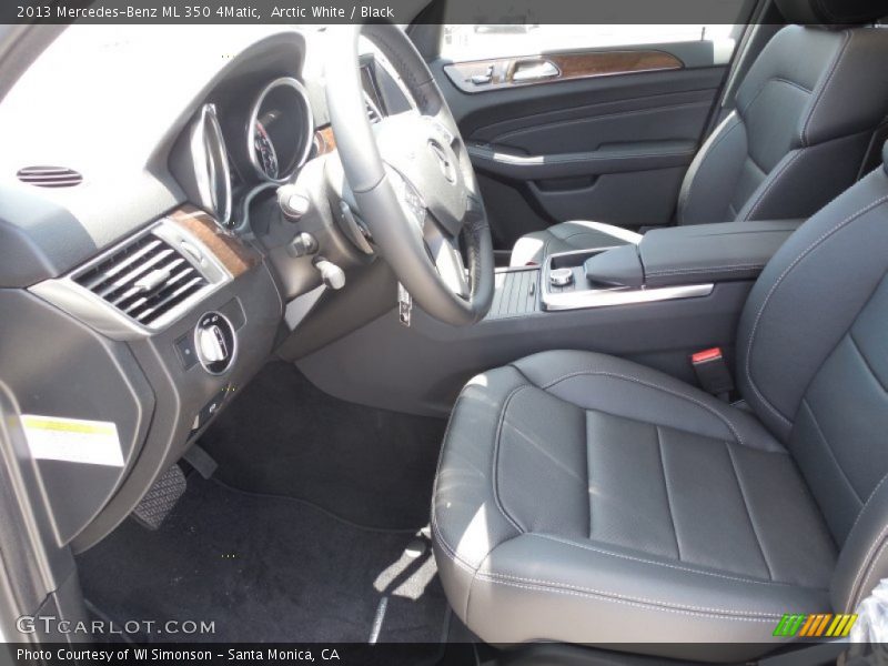 Arctic White / Black 2013 Mercedes-Benz ML 350 4Matic