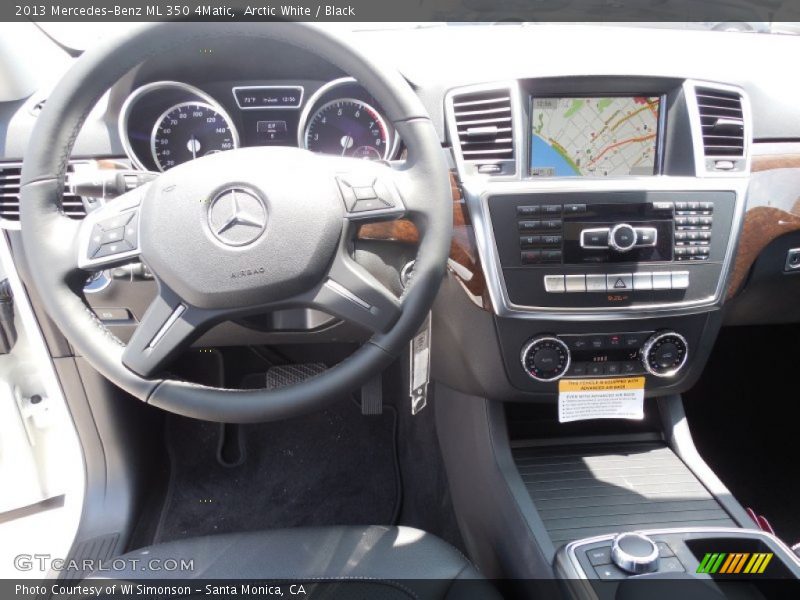 Arctic White / Black 2013 Mercedes-Benz ML 350 4Matic