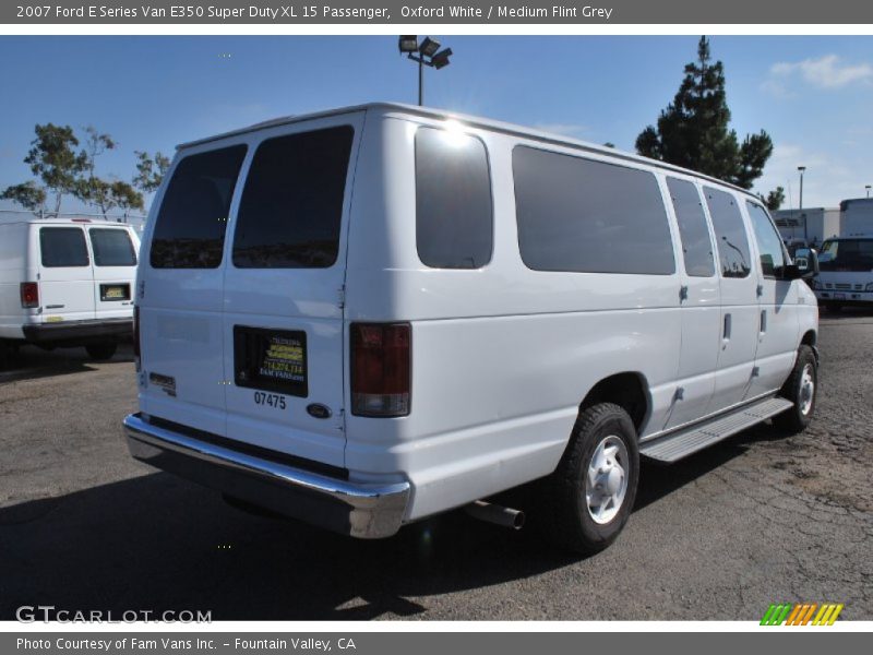 Oxford White / Medium Flint Grey 2007 Ford E Series Van E350 Super Duty XL 15 Passenger
