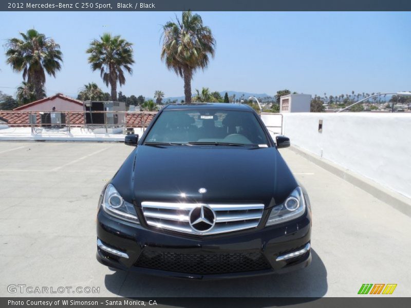 Black / Black 2012 Mercedes-Benz C 250 Sport