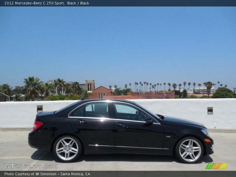 Black / Black 2012 Mercedes-Benz C 250 Sport
