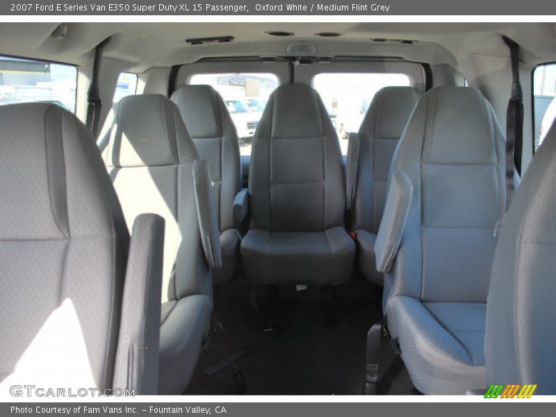 Oxford White / Medium Flint Grey 2007 Ford E Series Van E350 Super Duty XL 15 Passenger
