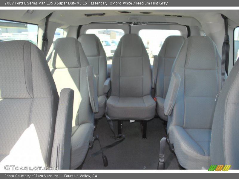 Oxford White / Medium Flint Grey 2007 Ford E Series Van E350 Super Duty XL 15 Passenger