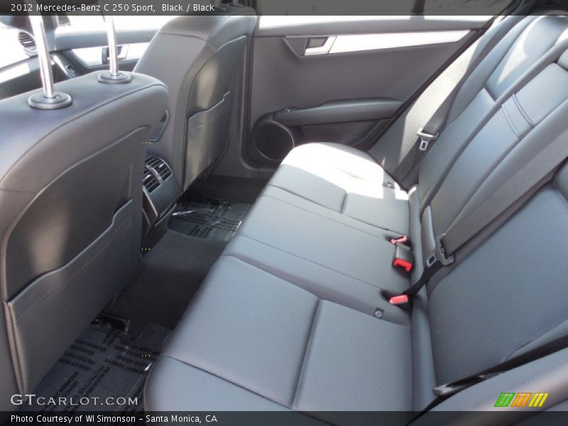 Black / Black 2012 Mercedes-Benz C 250 Sport