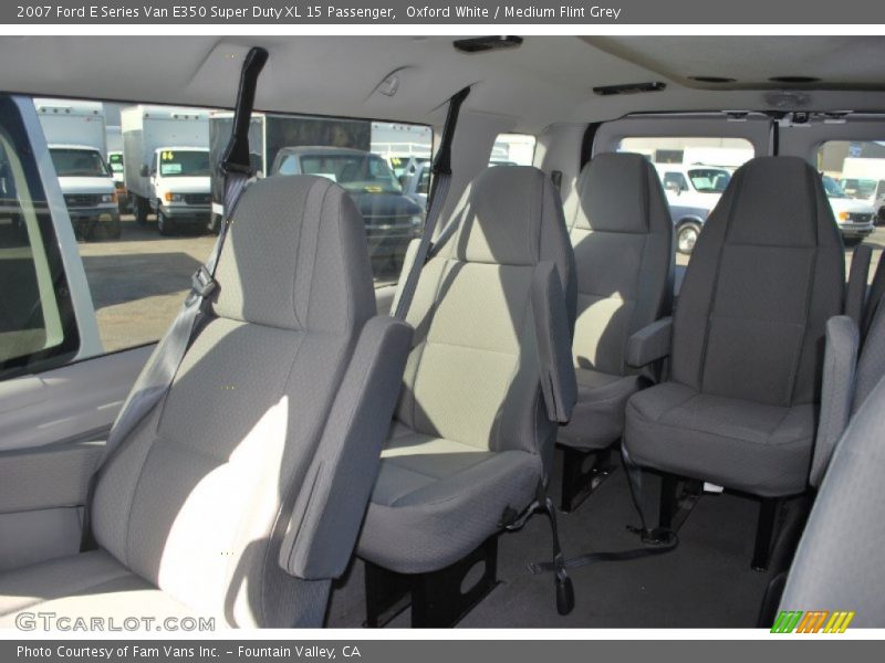 Oxford White / Medium Flint Grey 2007 Ford E Series Van E350 Super Duty XL 15 Passenger