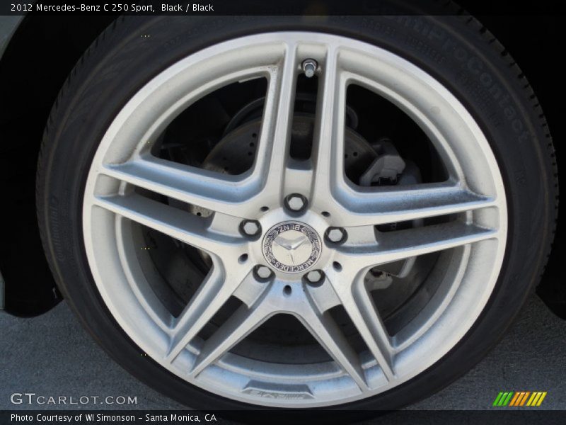 Black / Black 2012 Mercedes-Benz C 250 Sport