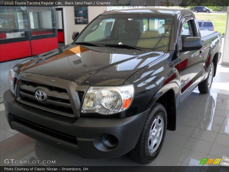 Black Sand Pearl / Graphite 2010 Toyota Tacoma Regular Cab