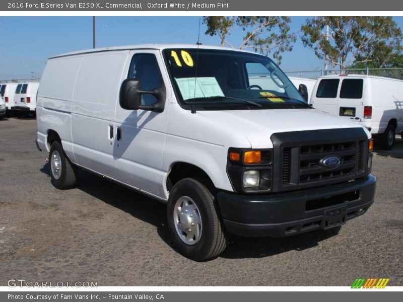 Oxford White / Medium Flint 2010 Ford E Series Van E250 XL Commericial