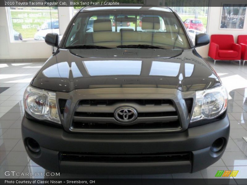 Black Sand Pearl / Graphite 2010 Toyota Tacoma Regular Cab
