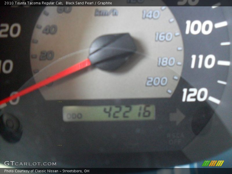 Black Sand Pearl / Graphite 2010 Toyota Tacoma Regular Cab