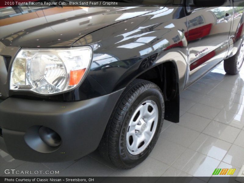 Black Sand Pearl / Graphite 2010 Toyota Tacoma Regular Cab