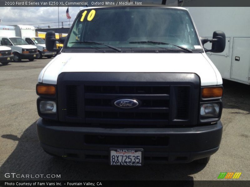 Oxford White / Medium Flint 2010 Ford E Series Van E250 XL Commericial
