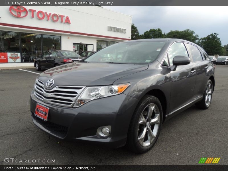Magnetic Gray Metallic / Light Gray 2011 Toyota Venza V6 AWD