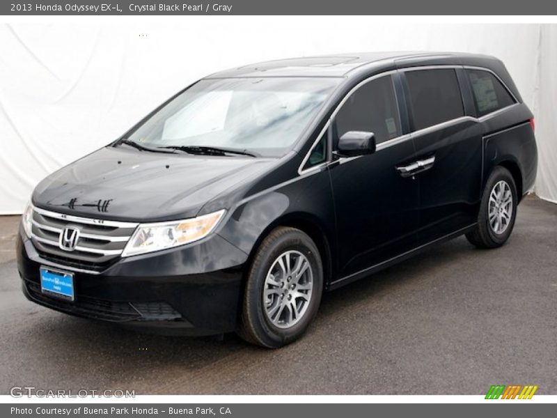 Crystal Black Pearl / Gray 2013 Honda Odyssey EX-L